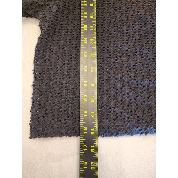 Texture & Thread Madewell Women's Top Texture Eyelet Flutter Sleeve SZ Small - Picture 9 of 9